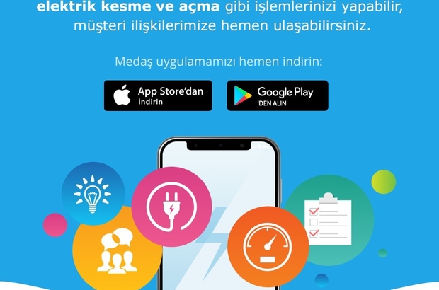 MEDAŞ, mobil uygulama ile kullanıcıların hayatını kolaylaştırıyor