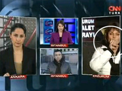 CNN Türk muhabiri fena yakalandı!.. video