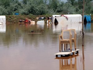 Çankırı'daki sağanak zarara yol açtı