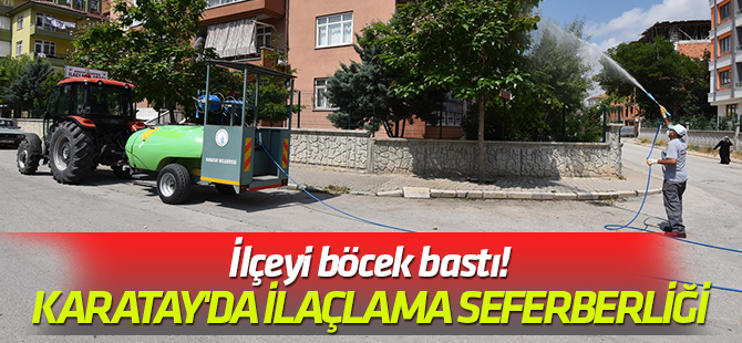 Karatay'da İlaçlama seferberliği