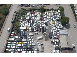 Kocaeli’deki yediemin otoparkları, araç mezarlığına döndü