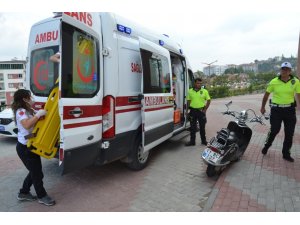 Motosiklet kazası, 1 yaralı