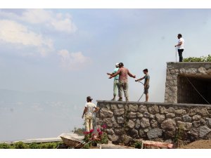 Bodrum’da lüks sitelerin bulunduğu arazide tüp patladı