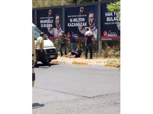 Beylikdüzü’nde sokak ortasında kadına şiddet