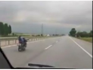 Çevre yolunda akıllara durgunluk veren görüntü