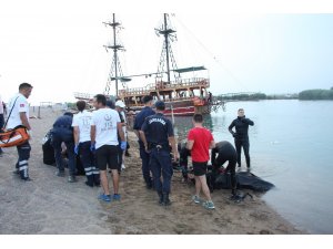 Tur bitmeden son kez girdiği ırmaktan çıkamadı