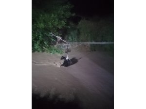 AFAD ekipleri mahsur kalan vatandaşı ve küçükbaşları kurtardı