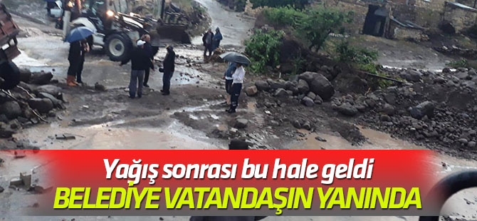 Meram Belediyesi Ekipleri Çomaklar’a anında müdahale etti