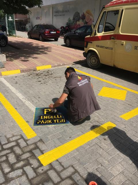 Seydişehir’de engelli araç park yerleri belirlendi