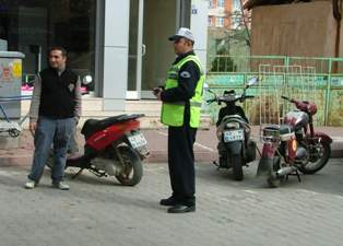 Kulu'da motosikletlere sıkı denetim