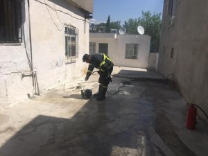 Alev alan piknik tüpü söndürüldü