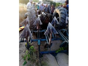 Traktör devrildi: 1 ölü