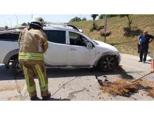 Pendik’te kontrolden çıkan araç takla attı: 1 yaralı