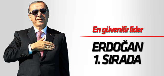 En güvenilir lider anketinde Erdoğan ilk sırada