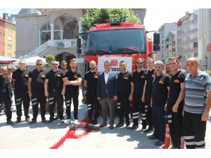 İlk kez sıfır itfaiye aracına sahip oldular