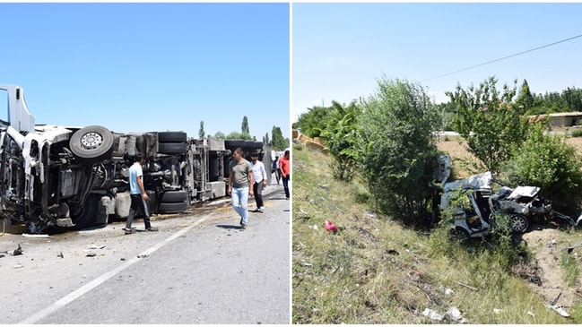 3 kişi yaşamını yitirdi... Afyonkarahisar'da katliam gibi kaza...