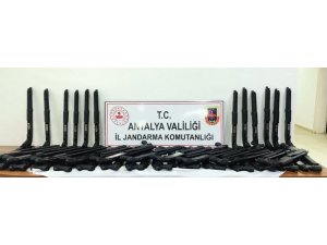54 adet kaçak tüfek ele geçirildi