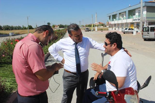 Çumra’da yol çalışması
