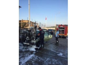 Sinop’ta otomobil yangını