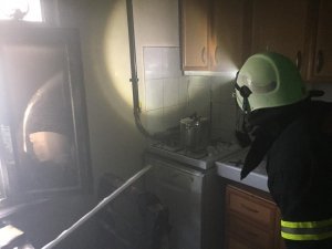 Merzifon’da ev yangını