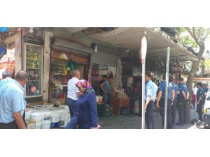 Yaya kaldırımını işgal edenler men edildi