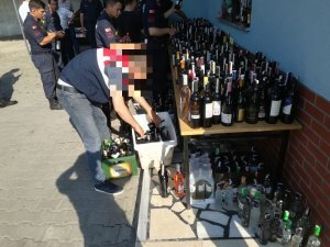 Jandarmadan kaçak içki uygulamasında 6 milyon TL ceza