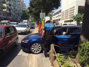 Yaya geçidini yol sandı