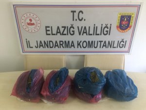 Elazığ’da 6 kilo 650 gram uyuşturucu elegeçirildi