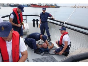 Sahil güvenlikten hayat kurtaran operasyon