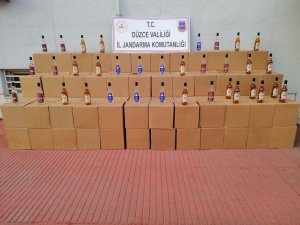 Düzce'de kaçak içki operasyonu
