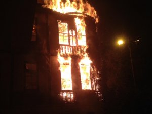 Ordu’da 150 yıllık tarihi bina kül oldu