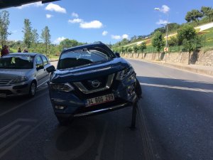 15 Temmuz Şehitler Köprüsü bağlantı yolunda ilginç kaza