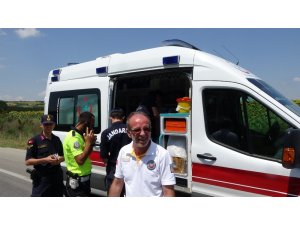 Edirne’de akıl almaz kaza