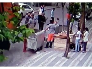 Sultangazi’de temizlik işçisine baltalı saldırı kamerada