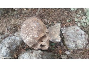 Mersin’de 3 kişiye ait kafatası ve kemik bulundu
