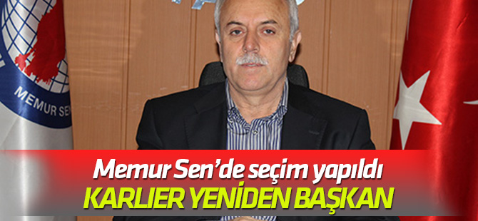 Nazif Karlıer yeniden başkan
