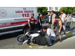İki ayrı kazada iki motosiklet sürücüsü yaralandı