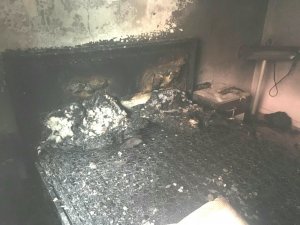 Benzin istasyonunda çıkan yangın korkuttu