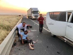 Nusaybin’de otomobil ile motosiklet çarpıştı: 1 yaralı