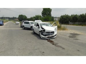 Manavgat’ta  zincirleme kaza: 1 yaralı