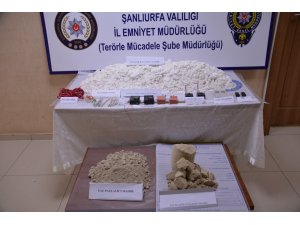 Şanlıurfa’da 44 kilo patlayıcı ve çok sayıda mühimmat ele geçirildi