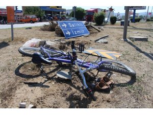 Kamyonetin çarptığı bisikletli çocuk ağır yaralandı