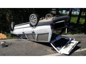 Otomobil takla attı: 2 yaralı