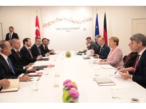 Cumhurbaşkanı Erdoğan, Merkel ile görüştü
