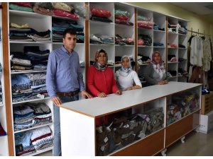 PKK'lı teröristlerin yaktığı iş yeri "Hayır Çarşısı" oldu