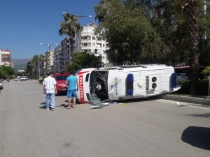 Antalya’da ambulans kazası: 1 yaralı
