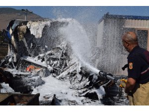 İzmir’de otluk alanda yangın