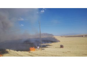 Malatya’da anız ve ot yangını