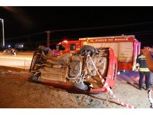 Düğün konvoyunda kaza: 1 ölü, 3 ağır yaralı