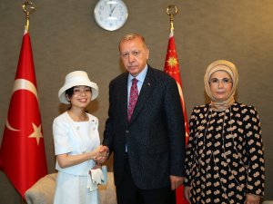 Cumhurbaşkanı Erdoğan, Prenses Akiko ile görüştü